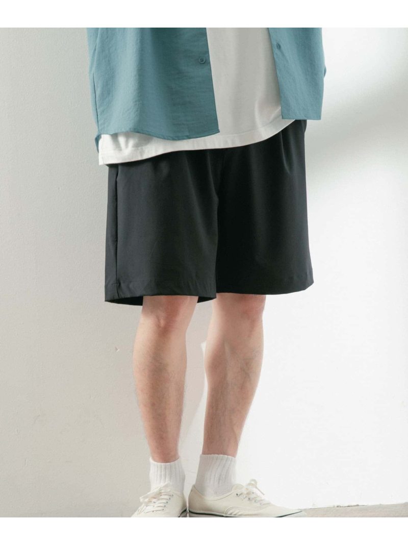 4wayストレッチ ナイロンショートパンツ ITEMS アーバンリサーチアイテムズ パンツ その他のパンツ ブラック ホワイト[Rakuten  Fashion] ズボン・パンツ
