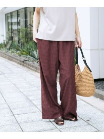 【SALE／60%OFF】ストレッチレースイージーパンツ URBAN RESEARCH ITEMS アーバンリサーチアイテムズ パンツ その他のパンツ ブラウン ブラック ホワイト【RBA_E】[Rakuten Fashion]