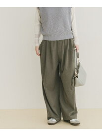 【SALE／45%OFF】ウールライクイージーパンツ URBAN RESEARCH ITEMS アーバンリサーチアイテムズ パンツ その他のパンツ ベージュ グレー【RBA_E】[Rakuten Fashion]