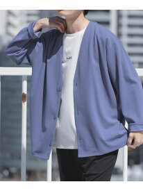 【SALE／60%OFF】UVカット梨地カーディガン+刺繍Tシャツセット(楽着シリーズ) URBAN RESEARCH ITEMS アーバンリサーチアイテムズ トップス カーディガン ブラック ブルー ベージュ グレー【RBA_E】[Rakuten Fashion]