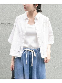【SALE／30%OFF】ブロックレースシャツ URBAN RESEARCH ITEMS アーバンリサーチアイテムズ トップス シャツ・ブラウス ブラウン ブラック ホワイト【RBA_E】【送料無料】[Rakuten Fashion]