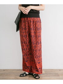 【SALE／30%OFF】プリントイージーパンツ URBAN RESEARCH ITEMS アーバンリサーチアイテムズ パンツ その他のパンツ グレー グリーン ホワイト ブラウン オレンジ【RBA_E】【送料無料】[Rakuten Fashion]