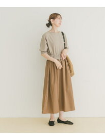 【SALE／29%OFF】ニットドッキングワンピース URBAN RESEARCH ITEMS アーバンリサーチアイテムズ ワンピース・ドレス ワンピース ベージュ ホワイト ブラック グレー【RBA_E】【送料無料】[Rakuten Fashion]