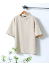 【SALE／60%OFF】2wayストレッチクルーネック布帛Tシャツ URBAN RESEARCH ITEMS アーバンリサーチアイテムズ トップス カットソー・Tシャツ ブラック ネイビー ベージュ グレー【RBA_E】[Rakuten Fashion]