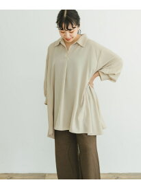 【SALE／80%OFF】スキッパーチュニック URBAN RESEARCH ITEMS アーバンリサーチアイテムズ トップス シャツ・ブラウス カーキグリーン ベージュ ブラック【RBA_E】[Rakuten Fashion]