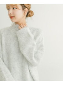 【SALE／66%OFF】ミックスシャギーハイネックニット URBAN RESEARCH ITEMS アーバンリサーチアイテムズ トップス ニット イエロー ブルー グレー【RBA_E】[Rakuten Fashion]