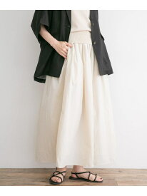 【SALE／40%OFF】ワッシャーナイロンギャザースカート URBAN RESEARCH ITEMS アーバンリサーチアイテムズ スカート ロング・マキシスカート ブラック ホワイト カーキグリーン【RBA_E】[Rakuten Fashion]