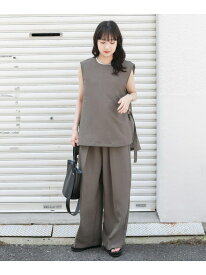 【SALE／40%OFF】ベスト×ワイドパンツセット URBAN RESEARCH ITEMS アーバンリサーチアイテムズ スーツ・フォーマル セットアップスーツ ベージュ グレー カーキグリーン【RBA_E】【送料無料】[Rakuten Fashion]