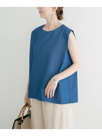 レーヨンデニムノースリーブブラウス URBAN RESEARCH ITEMS アーバンリサーチアイテムズ トップス シャツ・ブラウス ブルー[Rakuten Fashion]