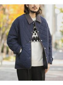 【SALE／30%OFF】襟コーデュロイ 中綿キルティングジャケット URBAN RESEARCH ITEMS アーバンリサーチアイテムズ ジャケット・アウター ダウンジャケット・ダウンベスト ブルー ブラック ネイビー【RBA_E】【送料無料】[Rakuten Fashion]