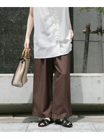 REFINED LINEN イージーパンツ URBAN RESEARCH ITEMS アーバンリサーチアイテムズ パンツ その他のパンツ ブラック パープル ブラウン[Rakuten Fashion]