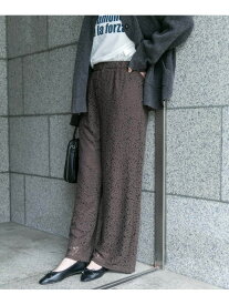 起毛レースパンツ URBAN RESEARCH ITEMS アーバンリサーチアイテムズ パンツ その他のパンツ ブラウン ブラック【送料無料】[Rakuten Fashion]