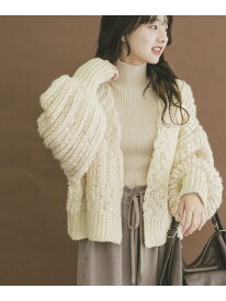【SALE／65%OFF】ウールミックスボリュームカーディガン URBAN RESEARCH ITEMS アーバンリサーチアイテムズ トップス カーディガン ネイビー ホワイト【RBA_E】【送料無料】[Rakuten Fashion]
