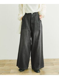 【SALE／60%OFF】ワイドデニム URBAN RESEARCH ITEMS アーバンリサーチアイテムズ パンツ ジーンズ・デニムパンツ ブラック ネイビー【RBA_E】[Rakuten Fashion]