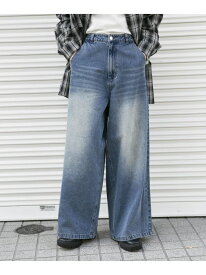 【SALE／57%OFF】ワイドデニム URBAN RESEARCH ITEMS アーバンリサーチアイテムズ パンツ ジーンズ・デニムパンツ ブラック ネイビー【RBA_E】[Rakuten Fashion]