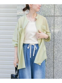 【SALE／50%OFF】シアーバンドカラーシャツ URBAN RESEARCH ITEMS アーバンリサーチアイテムズ トップス シャツ・ブラウス グリーン ブラック ピンク ブルー ゴールド【RBA_E】[Rakuten Fashion]