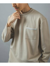 裏ストライプ ダンボール カットソー URBAN RESEARCH ITEMS アーバンリサーチアイテムズ トップス カットソー・Tシャツ ブラック ベージュ ネイビー【送料無料】[Rakuten Fashion]