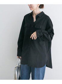 【SALE／50%OFF】ピーチスキンシャツ URBAN RESEARCH ITEMS アーバンリサーチアイテムズ トップス シャツ・ブラウス ベージュ ブラウン ブラック【RBA_E】[Rakuten Fashion]