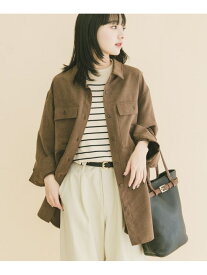 ピーチスキンシャツ URBAN RESEARCH ITEMS アーバンリサーチアイテムズ トップス シャツ・ブラウス ベージュ ブラウン ブラック【送料無料】[Rakuten Fashion]