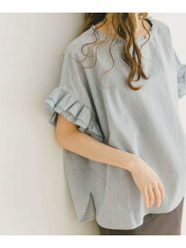 【SALE／30%OFF】ダブルフリルブラウス URBAN RESEARCH ITEMS アーバンリサーチアイテムズ トップス シャツ・ブラウス ブラウン パープル ホワイト ブラック【RBA_E】[Rakuten Fashion]
