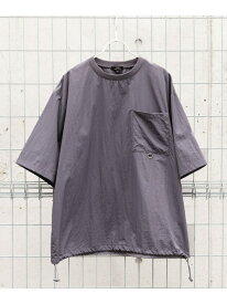 【SALE／60%OFF】『撥水/イージーケア/接触冷感/UVカット』タスランナイロンクルーネックドロストTシャツ URBAN RESEARCH ITEMS アーバンリサーチアイテムズ トップス カットソー・Tシャツ ネイビー ブラック【RBA_E】[Rakuten Fashion]