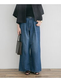 【SALE／60%OFF】ベルト付ワイドデニム URBAN RESEARCH ITEMS アーバンリサーチアイテムズ パンツ ジーンズ・デニムパンツ ブルー ブラック【RBA_E】【送料無料】[Rakuten Fashion]