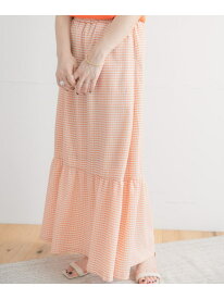 【SALE／70%OFF】チェックキリカエスカート URBAN RESEARCH ITEMS アーバンリサーチアイテムズ スカート その他のスカート ブラック オレンジ ホワイト【RBA_E】[Rakuten Fashion]