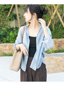 【SALE／33%OFF】シアーポケットスキッパーシャツ URBAN RESEARCH ITEMS アーバンリサーチアイテムズ トップス シャツ・ブラウス ネイビー ホワイト【RBA_E】【送料無料】[Rakuten Fashion]