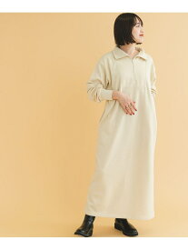 【SALE／57%OFF】『静電気防止』裏起毛ハーフジップワンピース URBAN RESEARCH ITEMS アーバンリサーチアイテムズ ワンピース・ドレス ワンピース ホワイト カーキ グレー【RBA_E】[Rakuten Fashion]