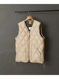 TAION Military Wzip Down Vest URBAN RESEARCH ITEMS アーバンリサーチアイテムズ ジャケット・アウター ダウンジャケット・ダウンベスト ベージュ グリーン【送料無料】[Rakuten Fashion]