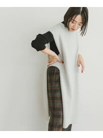 【SALE／77%OFF】ニットロングベスト URBAN RESEARCH ITEMS アーバンリサーチアイテムズ トップス ベスト・ジレ ブラウン グレー ベージュ【RBA_E】[Rakuten Fashion]