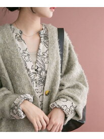 ソフトシャギーVネックカーディガン URBAN RESEARCH ITEMS アーバンリサーチアイテムズ トップス カーディガン グレー ブラウン ネイビー【先行予約】*【送料無料】[Rakuten Fashion]