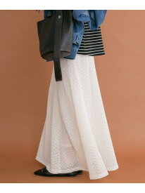 【SALE／60%OFF】カットレースフレアスカート URBAN RESEARCH ITEMS アーバンリサーチアイテムズ スカート ロング・マキシスカート ブラック ホワイト【RBA_E】[Rakuten Fashion]