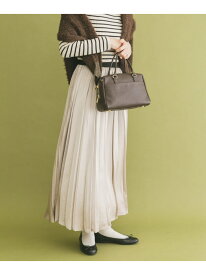 【SALE／60%OFF】サテンプリーツスカート URBAN RESEARCH ITEMS アーバンリサーチアイテムズ スカート その他のスカート ブラウン ベージュ【RBA_E】[Rakuten Fashion]
