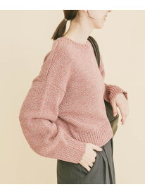 【SALE／50%OFF】ミックスヤーンニットプルオーバー URBAN RESEARCH ITEMS アーバンリサーチアイテムズ トップス ニット グリーン グレー レッド【RBA_E】[Rakuten Fashion]