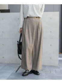 ラップワイドパンツ URBAN RESEARCH ITEMS アーバンリサーチアイテムズ パンツ その他のパンツ ブラウン ブラック【送料無料】[Rakuten Fashion]