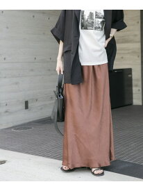 【SALE／20%OFF】ストレッチサテンスカート URBAN RESEARCH ITEMS アーバンリサーチアイテムズ スカート その他のスカート ブラウン ブラック ホワイト【RBA_E】【送料無料】[Rakuten Fashion]