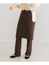 【SALE／50%OFF】レイヤードラップスカート URBAN RESEARCH アーバンリサーチ スカート その他のスカート ブラウン ブラック【RBA_E】【送料無料】[Rakuten Fashion]