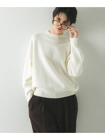 コットンカシミヤスウェットニット URBAN RESEARCH アーバンリサーチ トップス ニット ホワイト ブラック グレー【送料無料】[Rakuten Fashion]