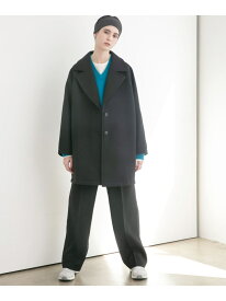 【SALE／50%OFF】ボンディングチェスターコート URBAN RESEARCH アーバンリサーチ ジャケット・アウター チェスターコート グレー ブラック【RBA_E】【送料無料】[Rakuten Fashion]