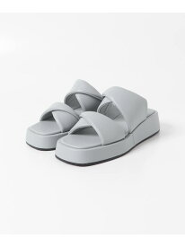 【SALE／60%OFF】quartierglam PLATFORM PADDED SANDAL URBAN RESEARCH アーバンリサーチ シューズ・靴 サンダル ホワイト ブルー【RBA_E】【送料無料】[Rakuten Fashion]