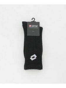 LOTTO LOZANGA LOGO SOCKS URBAN RESEARCH �A�[�o�����T�[�` �C���E���b�O�E�F�A �C�� �u���b�N �z���C�g �l�C�r�[[Rakuten Fashion]