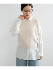 【SALE／60%OFF】FOX/CASHMEREハーフスリーブニット URBAN RESEARCH アーバンリサーチ トップス ニット ホワイト カーキグリーン ネイビー【RBA_E】【送料無料】[Rakuten Fashion]