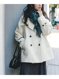 【SALE／40%OFF】スーパー100メルトンPコート URBAN RESEARCH アーバンリサーチ ジャケット・アウター ピーコート グレー ホワイト ネイビー【RBA_E】【送料無料】[Rakuten Fashion]