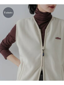 『別注』THOUSAND MILE×URBAN RESEARCH KNIT FREECE ZIP VEST URBAN RESEARCH アーバンリサーチ トップス ベスト・ジレ ブラック ホワイト【送料無料】[Rakuten Fashion]
