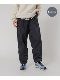 『別注』THOUSAND MILE×URBAN RESEARCH PADDED WIDE PANTS URBAN RESEARCH アーバンリサーチ パンツ その他のパンツ ブラック ネイビー【送料無料】[Rakuten Fashion]