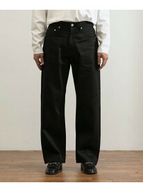 スーピマ DENIM PANTSワイド #BOB by SHIOTA URBAN RESEARCH アーバンリサーチ パンツ ジーンズ・デニムパンツ ブラック ブルー【送料無料】[Rakuten Fashion]