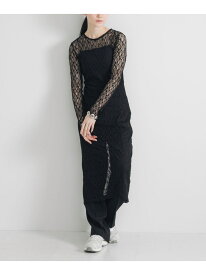 【SALE／50%OFF】ストレッチレースカットワンピース URBAN RESEARCH アーバンリサーチ ワンピース・ドレス ワンピース ホワイト ブラック【RBA_E】【送料無料】[Rakuten Fashion]