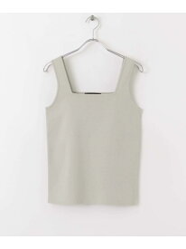 【SALE／70%OFF】スクエアネックニットTOP URBAN RESEARCH アーバンリサーチ トップス ニット グレー ブラック【RBA_E】[Rakuten Fashion]