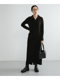 ベロアシャツカラーワンピース URBAN RESEARCH アーバンリサーチ ワンピース・ドレス ワンピース ベージュ ブラウン【送料無料】[Rakuten Fashion]